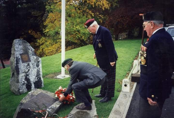 Remembrance Day – November 1997 Polish ex-combatants return to lay wreaths at their new National Memorial in Pebbles.