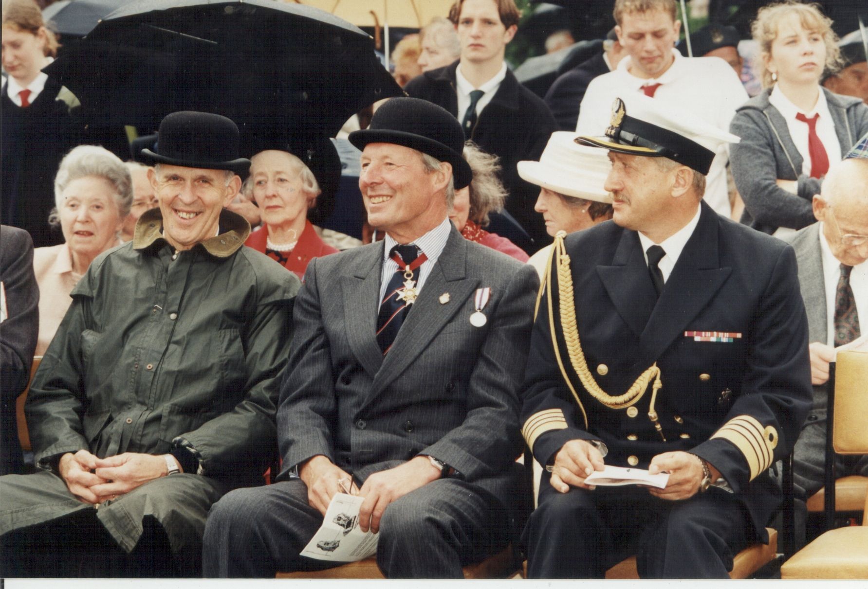Senior officers and members of the military's hierarchy enjoying the Polish Tribute.